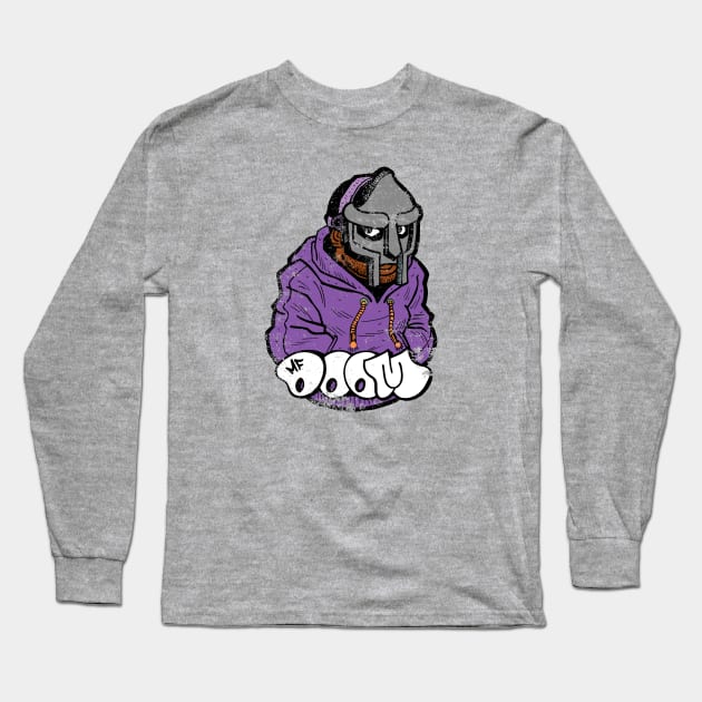 mf doom purple hoodie grunge Long Sleeve T-Shirt by segarkering